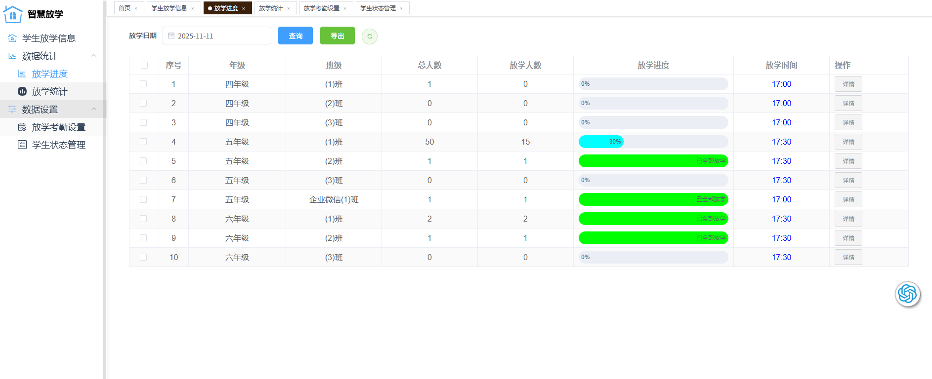 慧放，智慧放学系统！